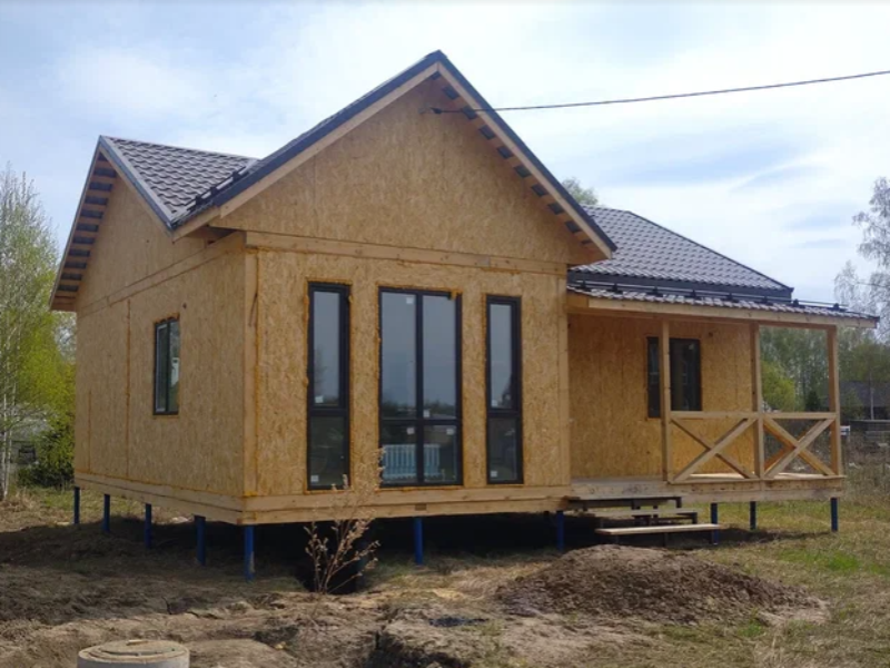 Отделка OSB плитой-фасадные работы в новосибирске