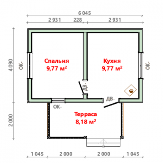 каркасный дом проект кд-132Т